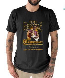 Original Jimi Hendrix 61st Anniversary 1963 2024 T Shirt