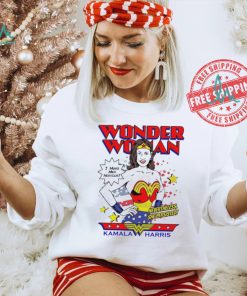 Original Kamala harris wonder woman I make men nervous 2024 shirt