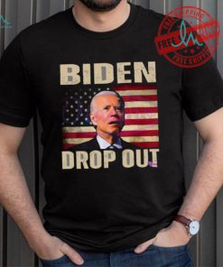Original Retro biden drop out democratic party shirt