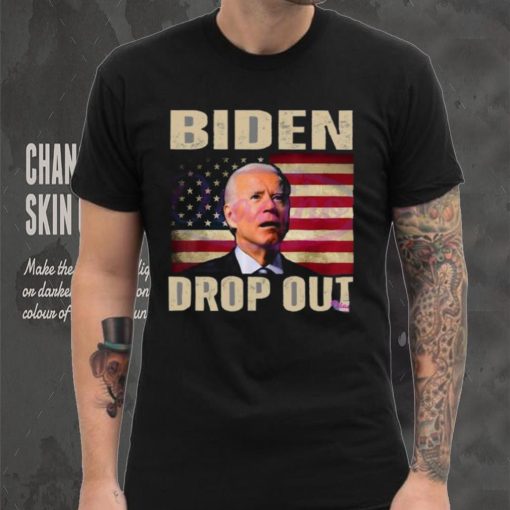 Original Retro biden drop out democratic party shirt
