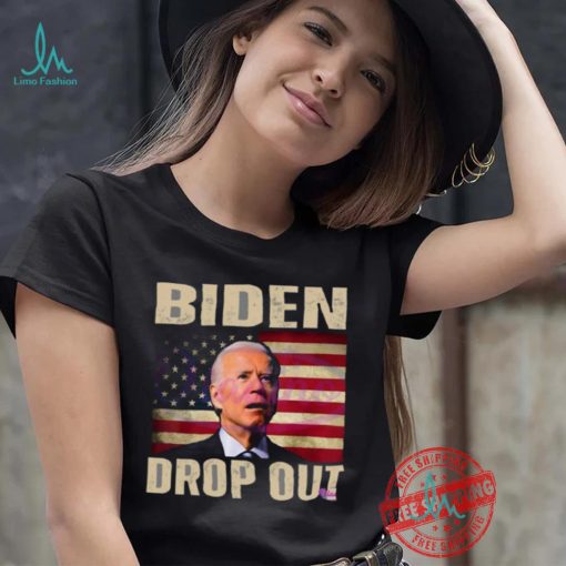 Original Retro biden drop out democratic party shirt