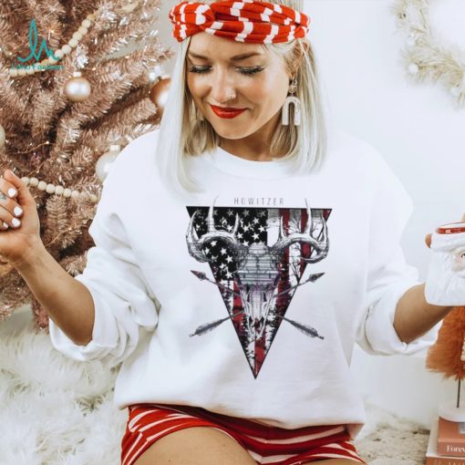 Original Retro howitzer deer American flag 2024 shirt