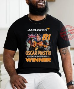 Oscar Piastri Hungarian Grand Prix McLaren Formula 1 Team Winner T Shirt