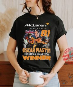 Oscar Piastri Hungarian Grand Prix McLaren Formula 1 Team Winner T Shirt