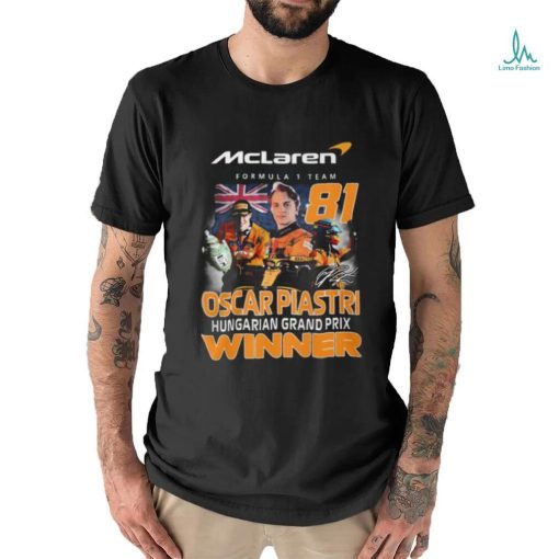 Oscar Piastri Hungarian Grand Prix McLaren Formula 1 Team Winner T Shirt