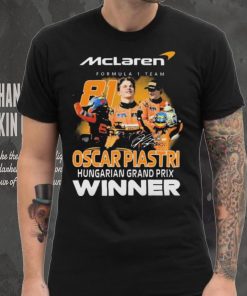 Oscar Piastri Hungarian Grand Prix Winner Signature shirt