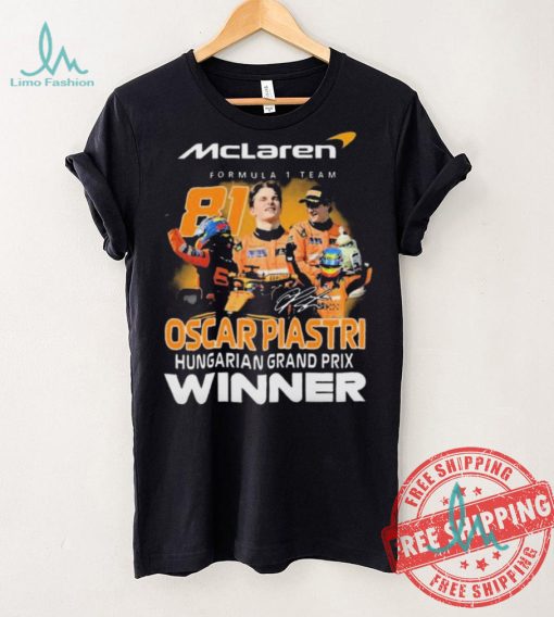 Oscar Piastri Hungarian Grand Prix Winner Signature shirt