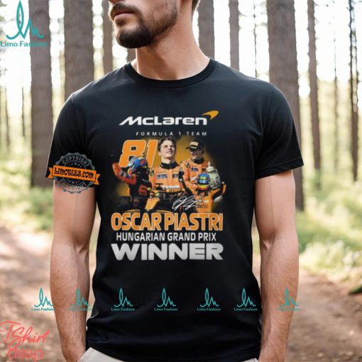 Oscar Piastri Hungarian Grand Prix Winner T Shirt