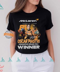 Oscar Piastri Hungarian Grand Prix Winner T Shirt