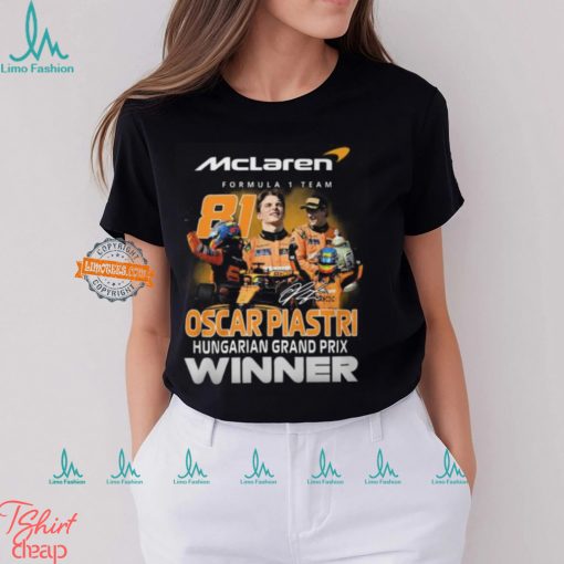 Oscar Piastri Hungarian Grand Prix Winner T Shirt