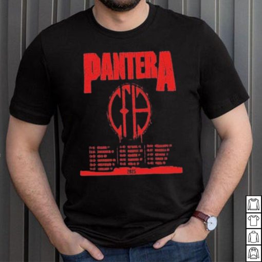 Pantera announce early 2025 european tour date and place list shirt