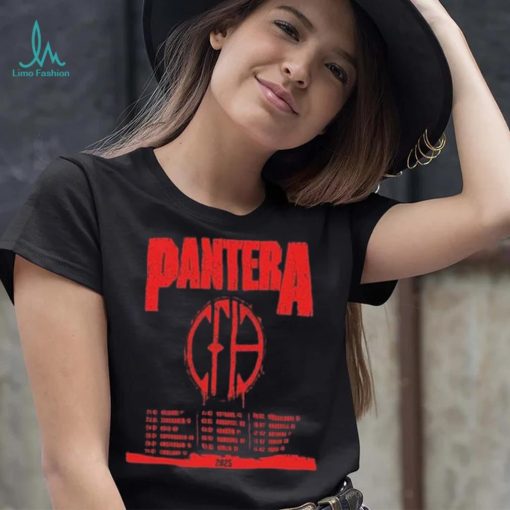Pantera announce early 2025 european tour date and place list shirt