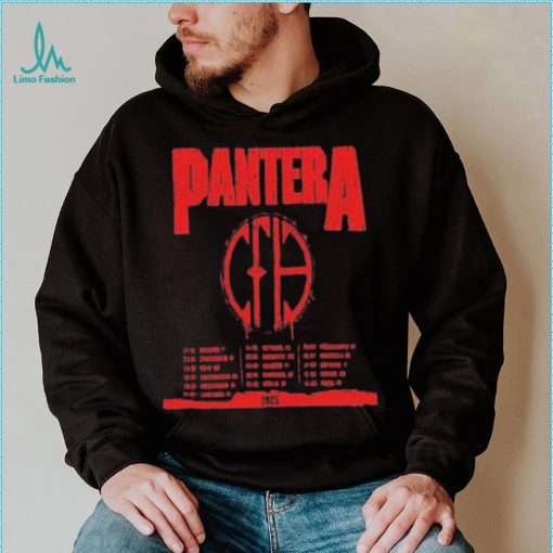 Pantera announce early 2025 european tour date and place list shirt
