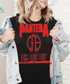Pantera announce early 2025 european tour date and place list shirt