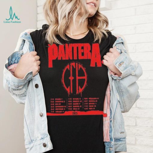 Pantera announce early 2025 european tour date and place list shirt