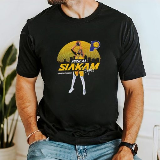 Pascal Siakam Indiana Pacers Basketball signature Skyline shirt