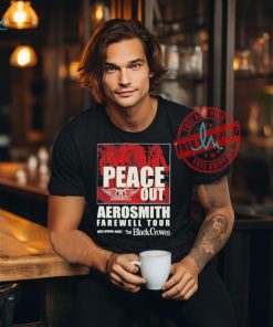 Peace Out Aerosmith Farewell Tour With Black Crowes Unisex T Shirt
