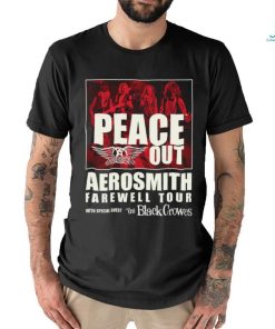 Peace Out Aerosmith Farewell Tour shirt