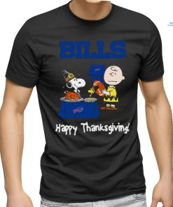 Peanuts Buffalo Bills Football Happy Thanksgiving T Shirt