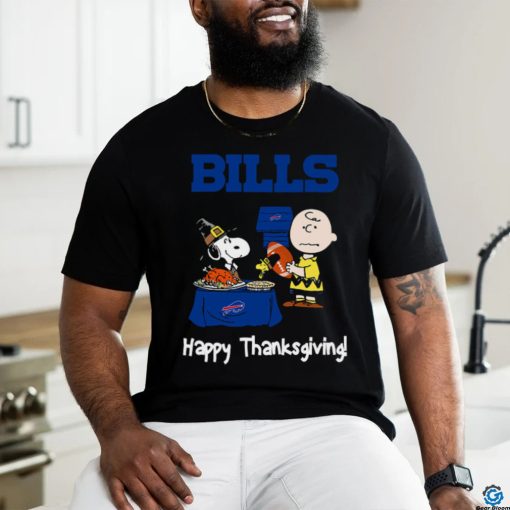 Peanuts Buffalo Bills Football Happy Thanksgiving T Shirt