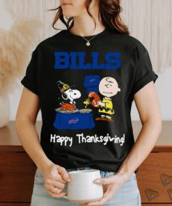 Peanuts Buffalo Bills Football Happy Thanksgiving T Shirt