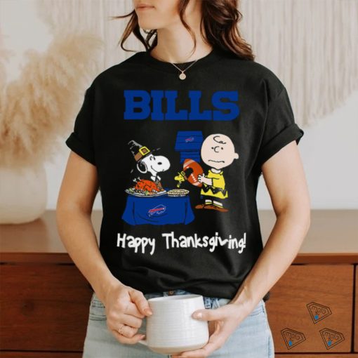 Peanuts Buffalo Bills Football Happy Thanksgiving T Shirt
