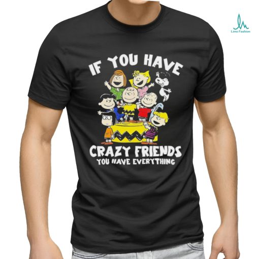 Peanuts If you have crazy friends you have everything shirt