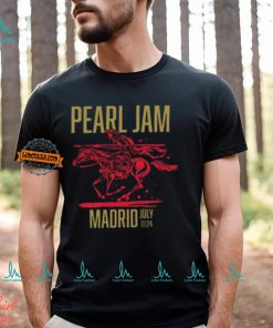 Pearl Jam 2024 Tour In Marrid Spain Unisex T Shirt