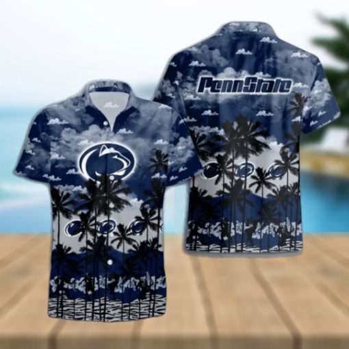 Penn State Nittany Lions Palms Tree Hawaiian Shirt