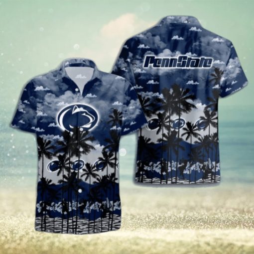 Penn State Nittany Lions Palms Tree Hawaiian Shirt