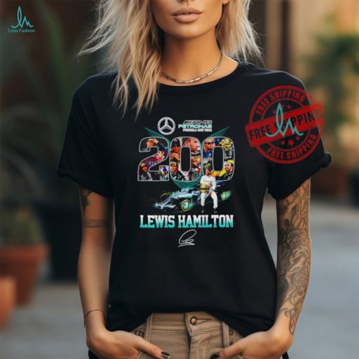 Petronas Pormula One Team 200 Lewis Hamilton Signature shirt