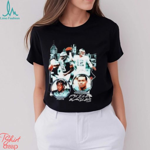Philadelphia Eagles Qb Line Up Graphic Shirt