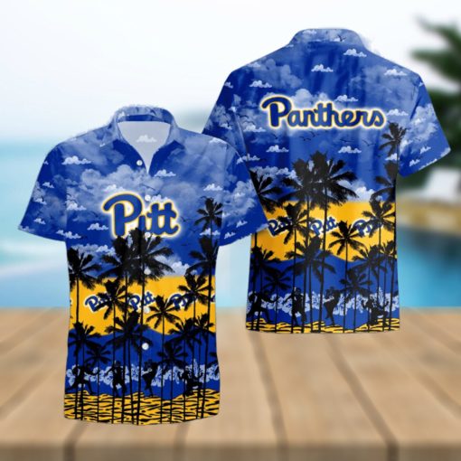 Pittsburgh Panthers Palms Tree Hawaiian Shirt