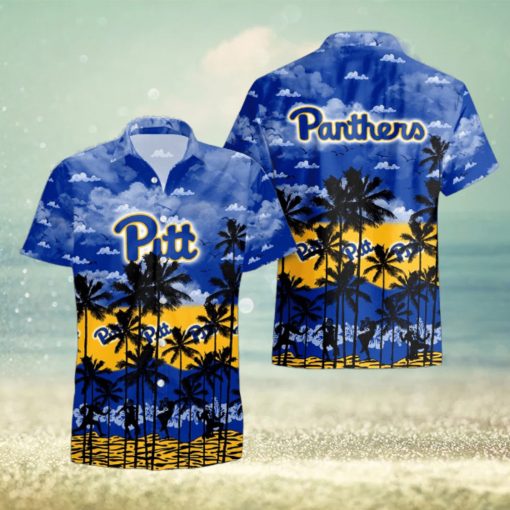 Pittsburgh Panthers Palms Tree Hawaiian Shirt