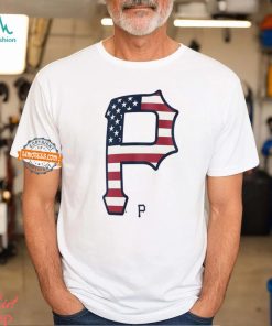 Pittsburgh Pirates P logo x Flag of the United States shirt