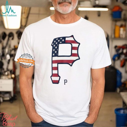 Pittsburgh Pirates P logo x Flag of the United States shirt