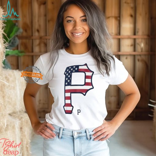 Pittsburgh Pirates P logo x Flag of the United States shirt