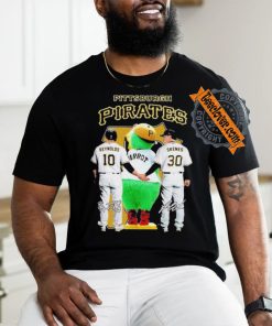 Pittsburgh Pirates Reynolds and Mascot and Skenes Signature T Shirt