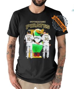Pittsburgh Pirates Reynolds and Mascot and Skenes Signature T Shirt
