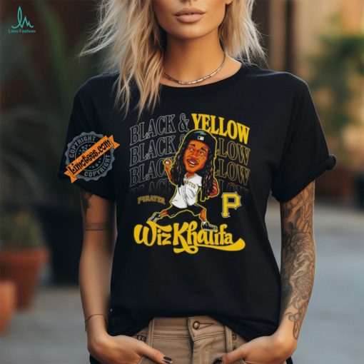 Pittsburgh Pirates Wiz Khalifa caricature player shirt