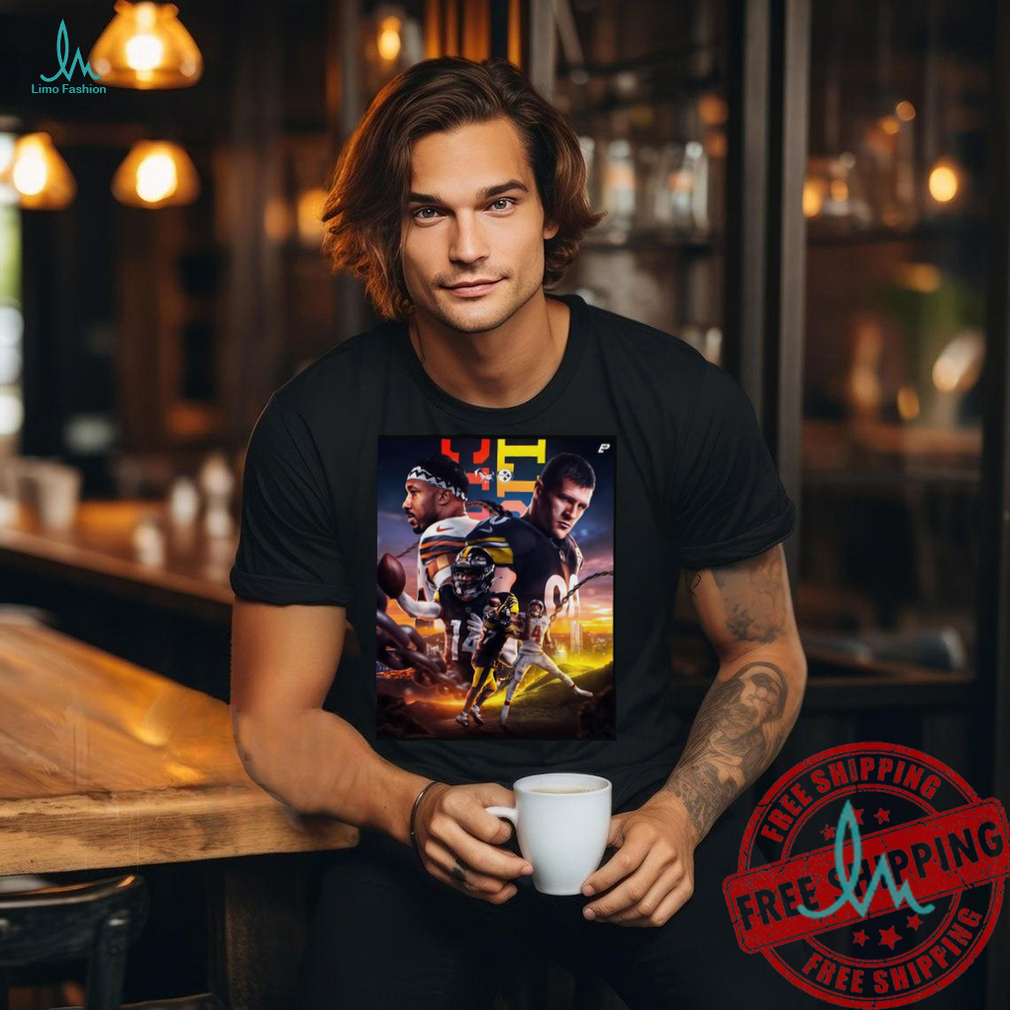 Pittsburgh Steelers #57 Montravius Adams #14 George Pickens #90 T.J. Watt shirt Pittsburgh Steelers #57 Montravius Adams #14 George Pickens #90 T.J. Watt shirt