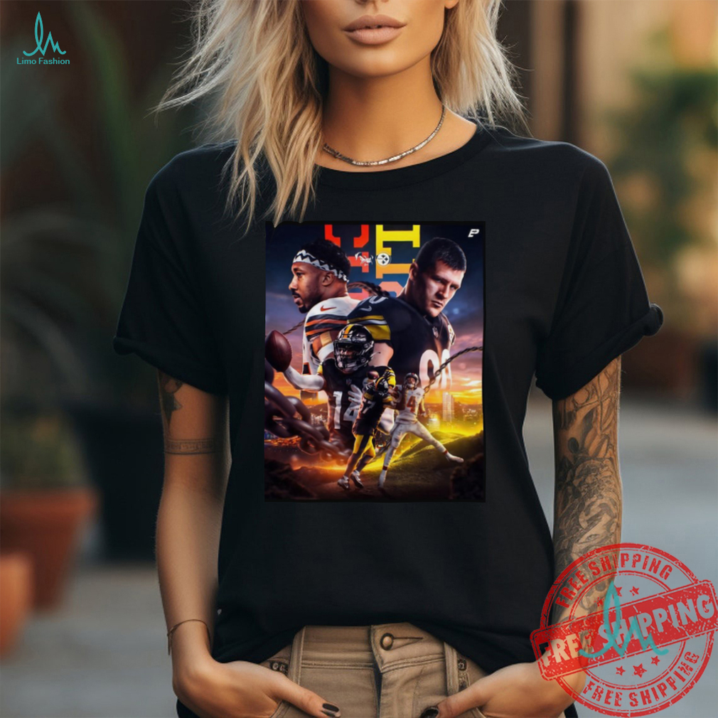 Pittsburgh Steelers #57 Montravius Adams #14 George Pickens #90 T.J. Watt shirt Pittsburgh Steelers #57 Montravius Adams #14 George Pickens #90 T.J. Watt shirt