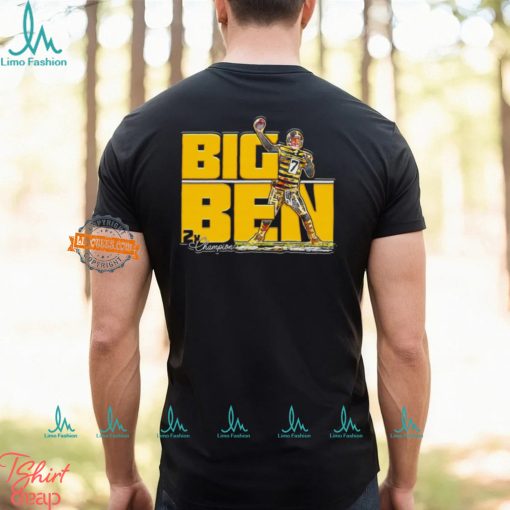 Pittsburgh Steelers no 7 Ben Roethlisberger Big Ben 2x Champion shirt