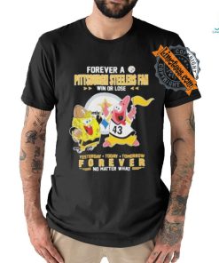 Pittsburgh Steelers spongebob squarepants forever fan no matter what T shirt
