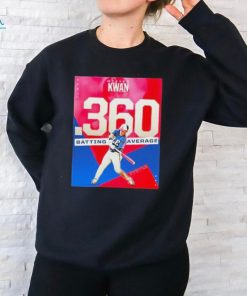 Poster Steven Kwan Cleveland Guardians Officially Leads Mlb In 360 Batting Average Shirt