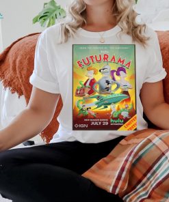 Poster for season 12 of futurama premiering july 29th 2024 home decor poster shirt