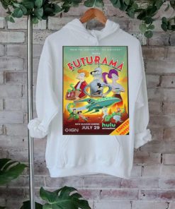 Poster for season 12 of futurama premiering july 29th 2024 home decor poster shirt