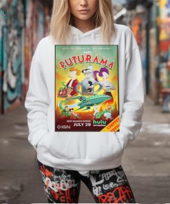 Poster for season 12 of futurama premiering july 29th 2024 home decor poster shirt