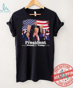 President Donald J Trump Photo Montage Support For Donald Trump To Make America Great Again T shirt