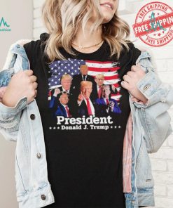 President Donald J Trump Photo Montage Support For Donald Trump To Make America Great Again T shirt